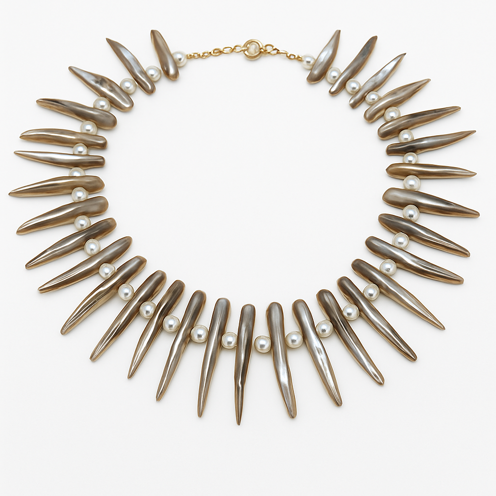 Spike Pearl Necklace