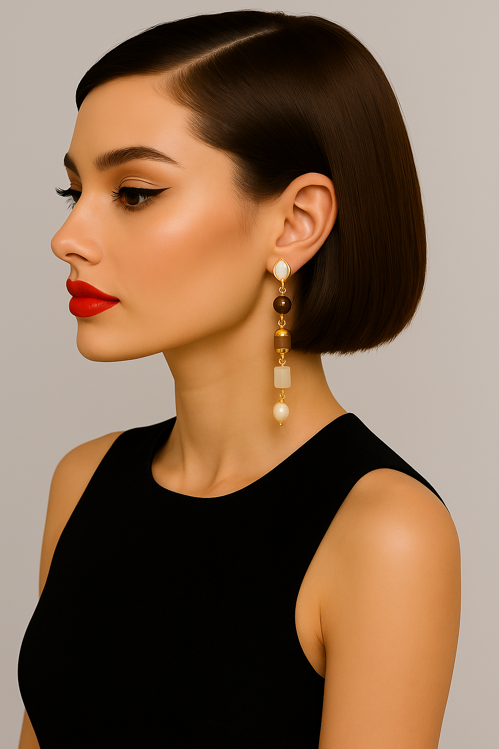 Natural Stones Drop Earrings