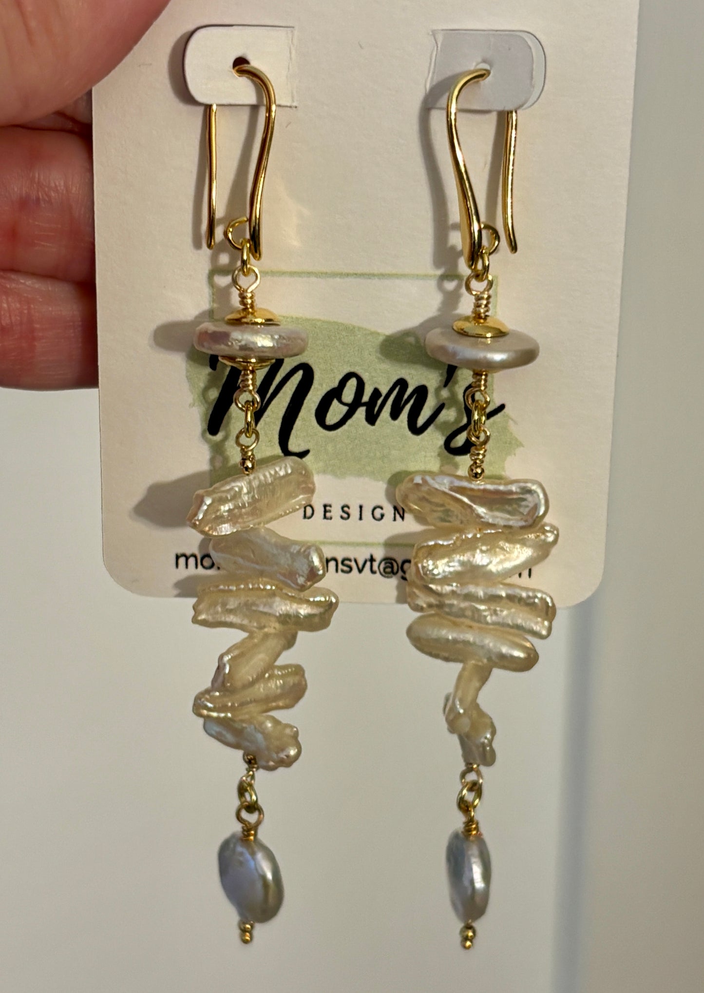 Fresh Water Pearls Cascade Earrings