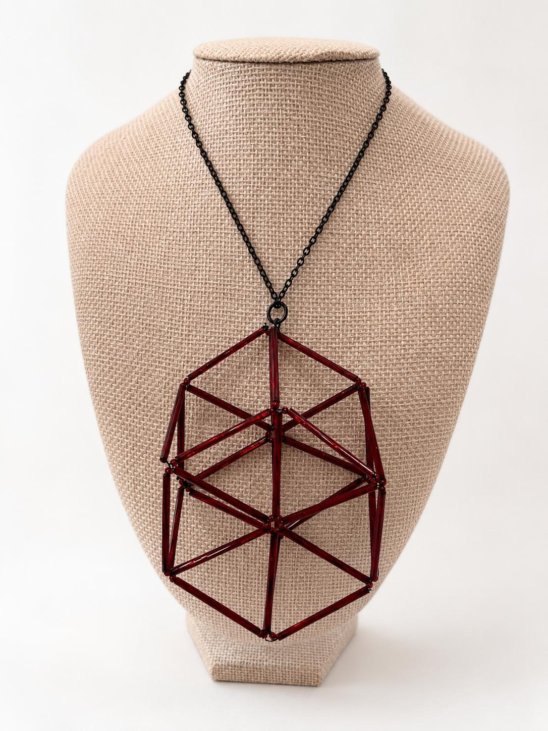 Ruby Geometry Necklace