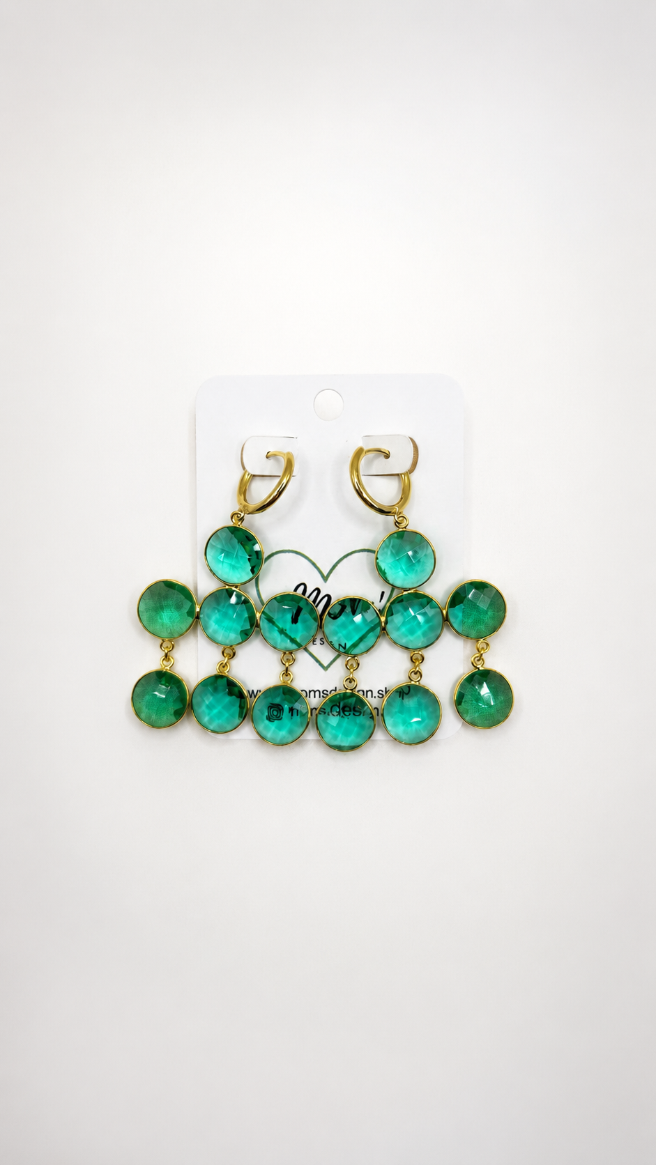 Emerald Cascade Earrings