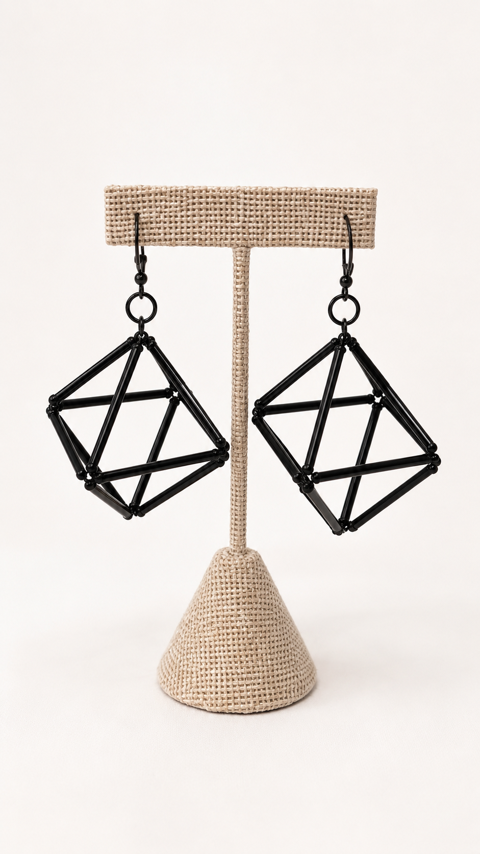 Black Geometry Earrings