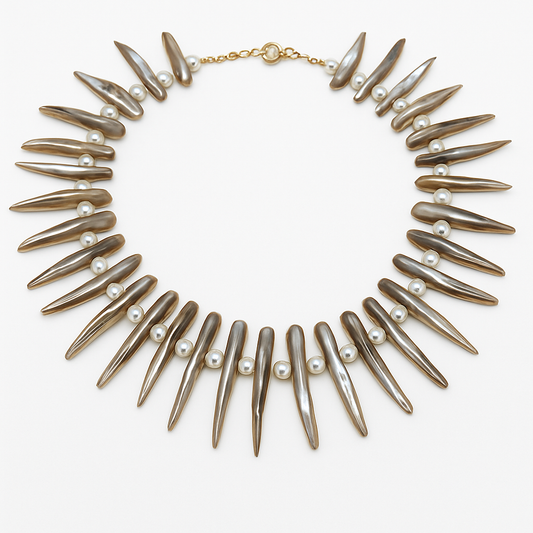 Spike Pearl Necklace