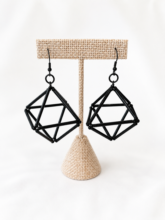MIDNIGHT GEOMETRIC EARRINGS