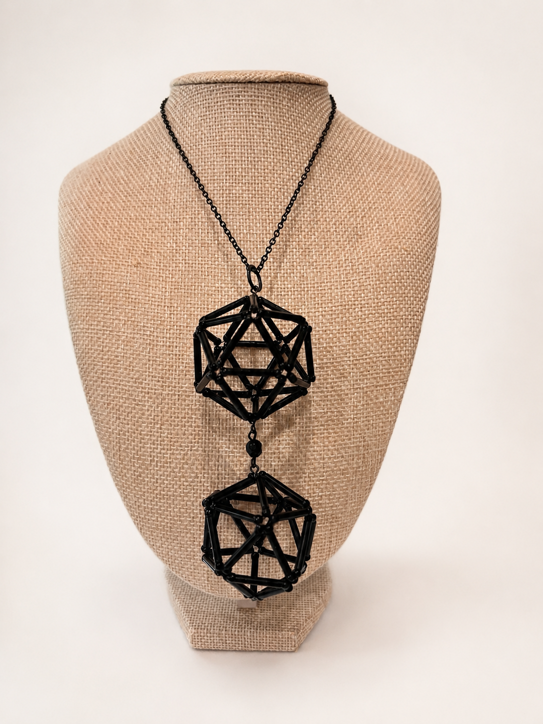 Midnight Duo Geometric Necklace