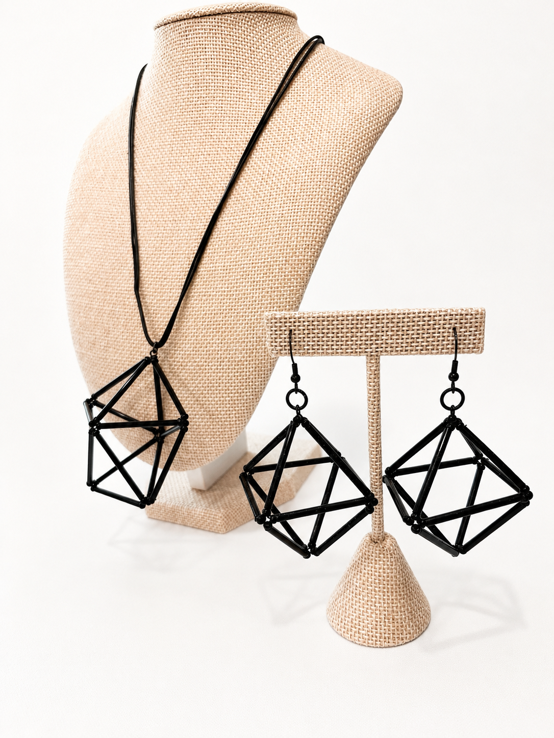 MIDNIGHT GEOMETRIC EARRINGS