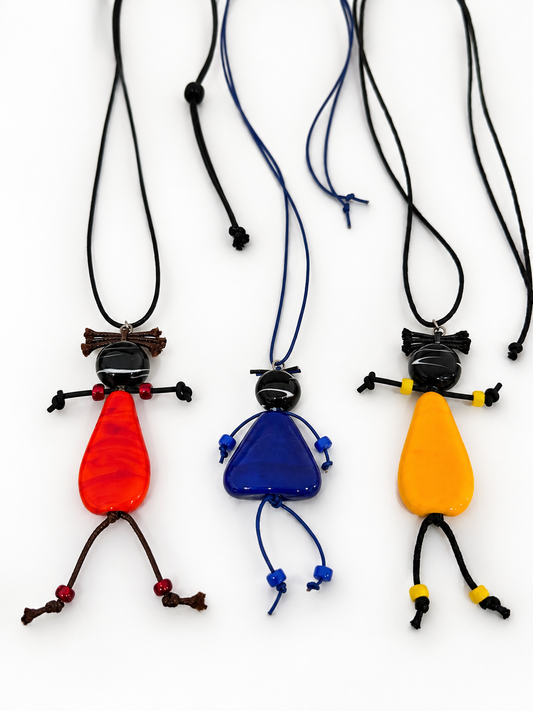 MINI ME GLASS DOLL NECKLACE