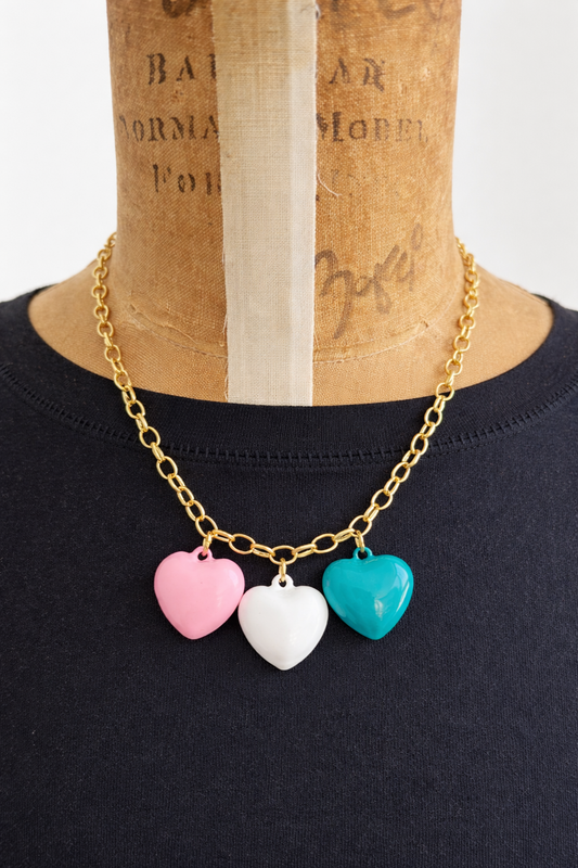 Nana's Necklace 3 Small Hearts (Pre Order)