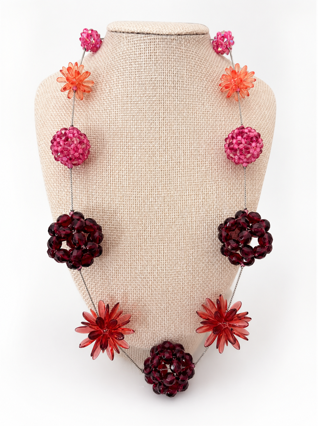 MULTI FLOWERS NECKLACE