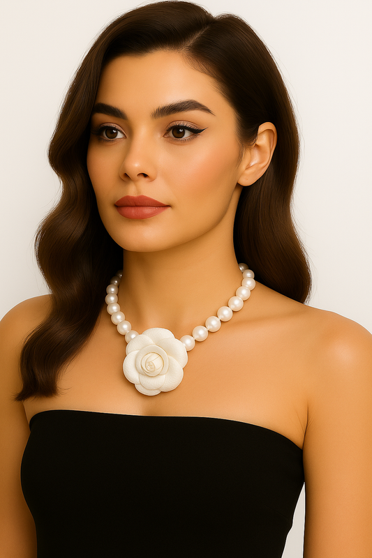 18" Pearl Necklace with 18KT Gold Plated Double Clasp