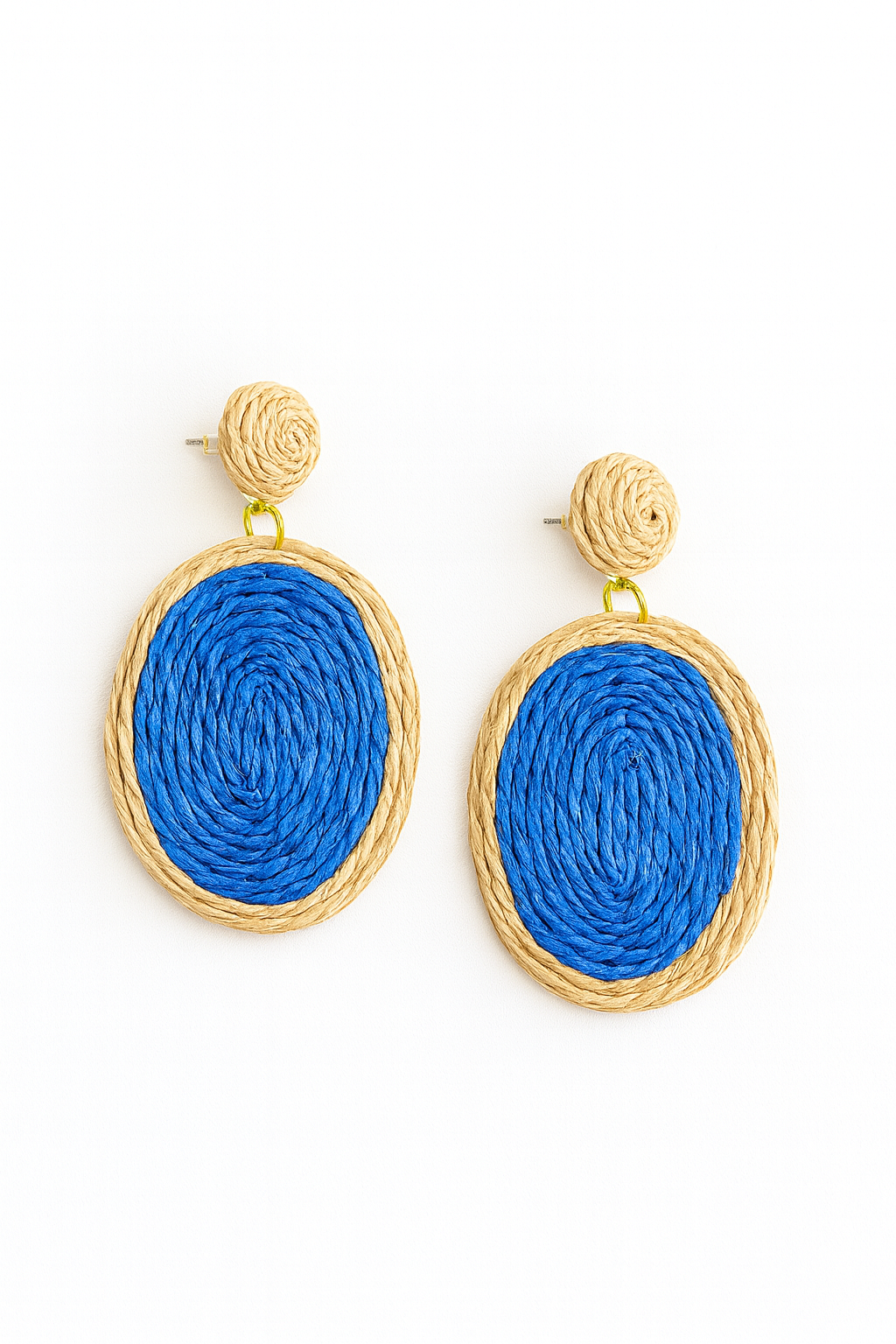 Blue Jute Earrings