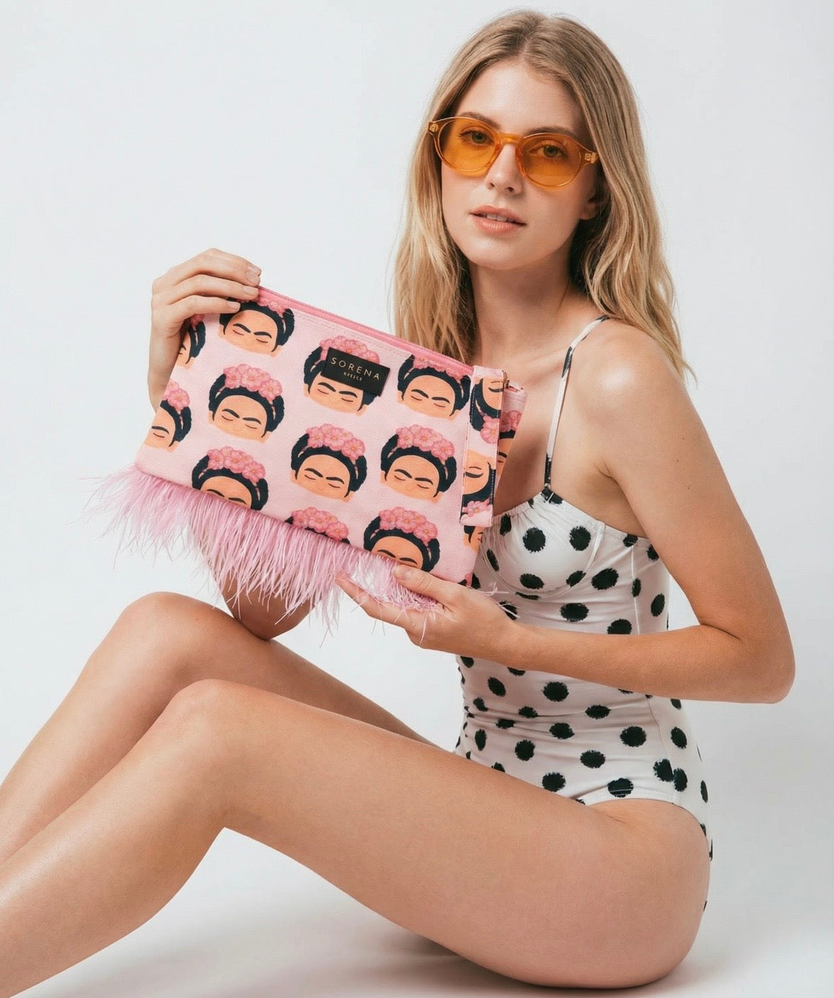 Feather Clutch