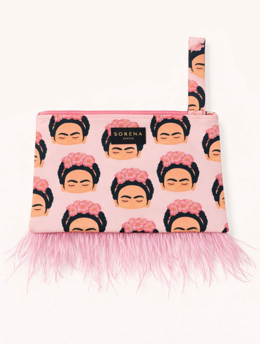 Feather Clutch